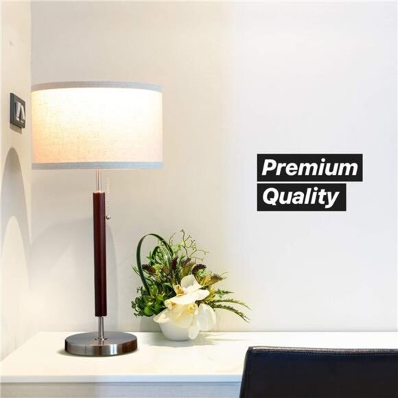 Brightech Carter LED Bedside Lamp - Compact Table & Desk Reading Lamp - Picture 3 of 8